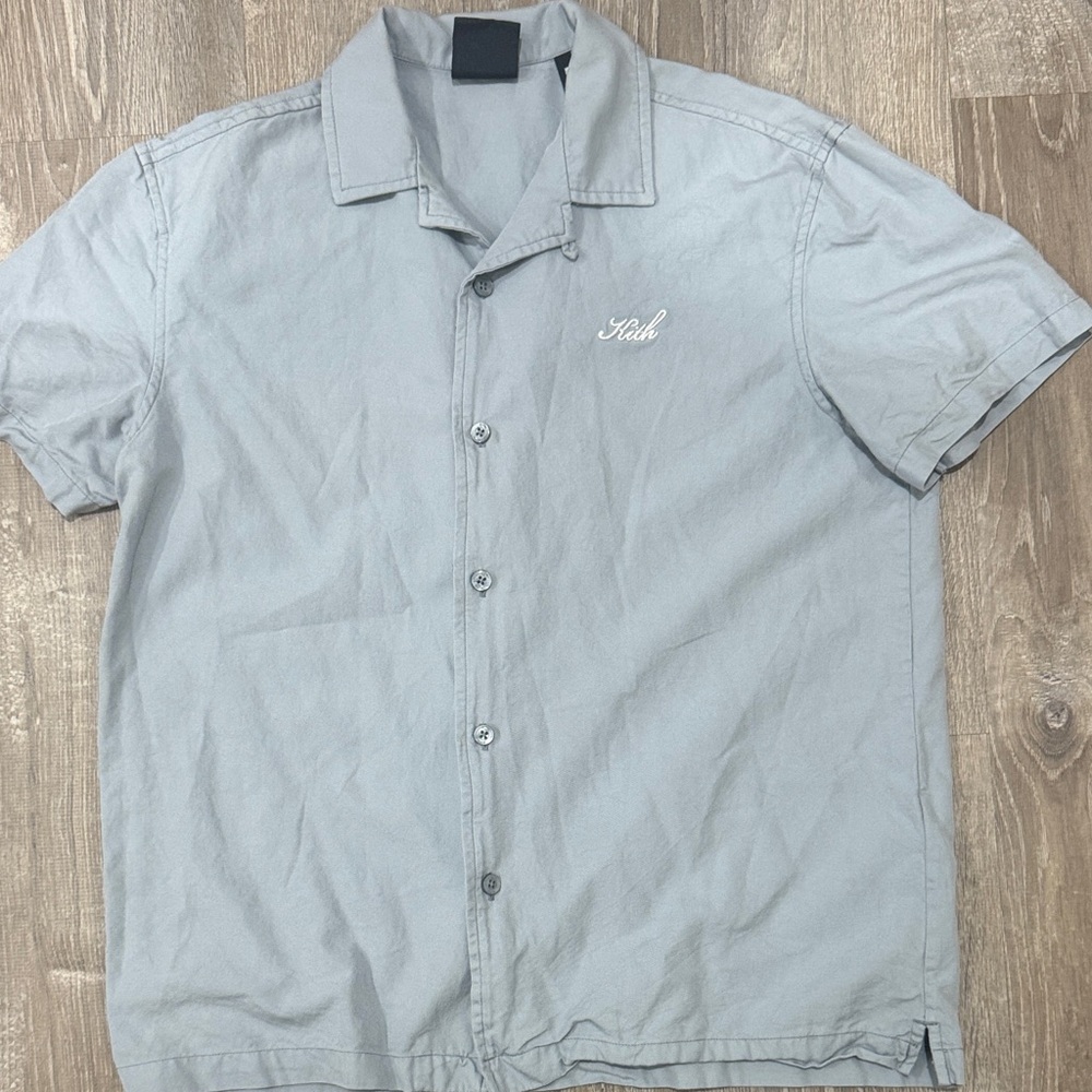 Kith Light Gray Button-Up Shirt
